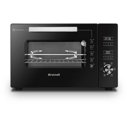 BRANDT - FC406MHB - Mini forno 40 L - Dimensioni piatto: 29*38 cm - Impostazione della temperatura: 40? a 220?