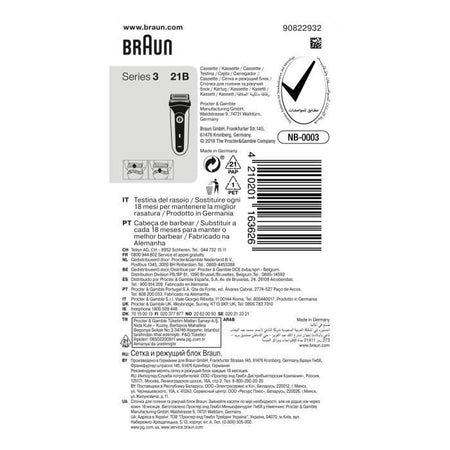 Braun parte Pezzi 21B nero