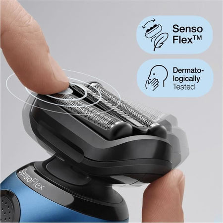 Rasoio elettrico con rasaerba di precisione Braun Serie 6 61 -b7200cc - Centro Smartcare, Bleu