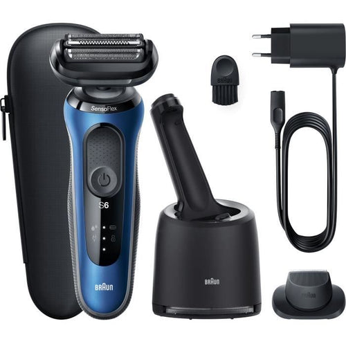 Rasoio elettrico con rasaerba di precisione Braun Serie 6 61 -b7200cc - Centro Smartcare, Bleu