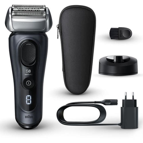 Rasoio - BRAUN - SERIES 8 8513s - 4 elementi di rasatura - Wet&Dry - 60 min - Nero