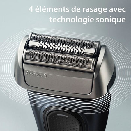 Rasoio - BRAUN - SERIES 8 8513s - 4 elementi di rasatura - Wet&Dry - 60 min - Nero
