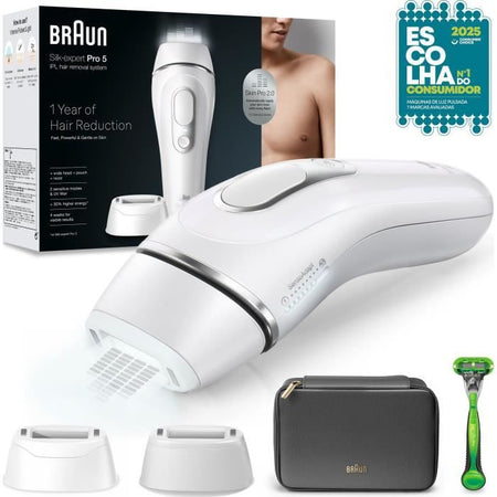 Epilatore a luce pulsata - BRAUN - IPL PL5145 - Bianco, verde e nero