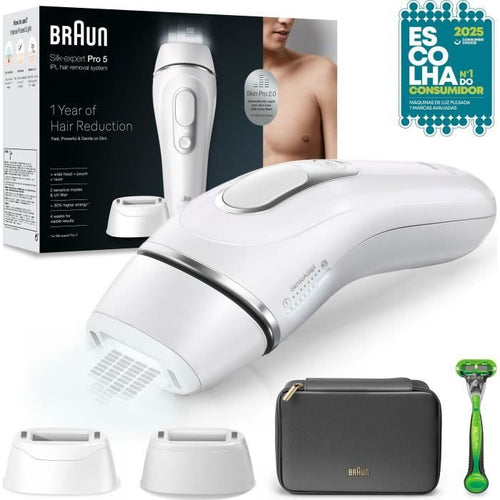 Epilatore a luce pulsata - BRAUN - IPL PL5145 - Bianco, verde e nero