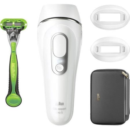 Epilatore a luce pulsata - BRAUN - IPL PL5145 - Bianco, verde e nero