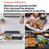 Grill - BRAUN - Sandwich Maker 5 SM5005 - 800 W - Acciaio inossidabile / Nero