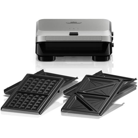 Grill - BRAUN - Sandwich Maker 5 SM5005 - 800 W - Acciaio inossidabile / Nero