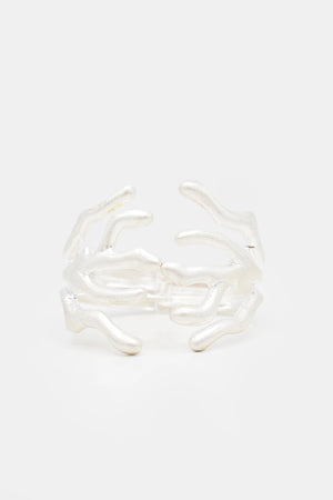 Bracciale corallo metallo