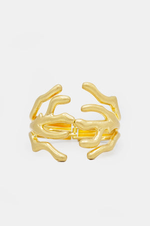 Bracciale corallo metallo