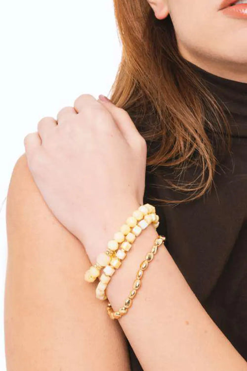 Bracciale elastico con pietre dure | MYA ACCESSORIES