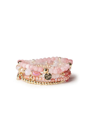 Bracciale elastico con pietre in vetro | MYA ACCESSORIES