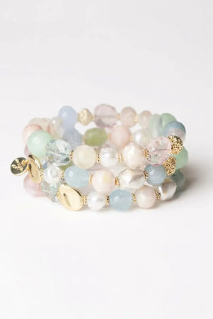 Bracciale elastico con pietre in acrilico | MYA ACCESSORIES