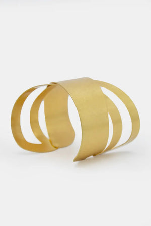 Bracciale in metallo incrociato