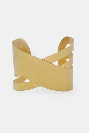 Bracciale in metallo incrociato