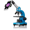 Microscopio per studenti BIOLUX SEL - BRESSER JUNIOR - ingrandimento 40x-1600x - kit di sperimentazione - blu