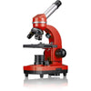 Microscopio per studenti BIOLUX SEL - BRESSER JUNIOR - ingrandimento 40x-1600x - kit di sperimentazione - rosso