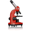 Microscopio per studenti BIOLUX SEL - BRESSER JUNIOR - ingrandimento 40x-1600x - kit di sperimentazione - rosso