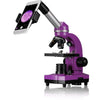 Microscopio per studenti BIOLUX SEL - BRESSER JUNIOR - ingrandimento 40x-1600x - kit per esperimenti - viola