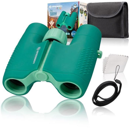 Robusto binocolo per bambini - BRESSER JUNIOR - ergonomico - ingrandimento 6x - verde