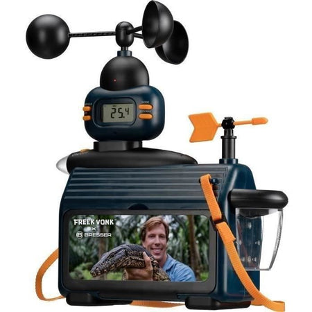 Stazione meteorologica da esterno - FREEK VONK x BRESSER: misura temperatura, pioggia e vento con schermo LCD