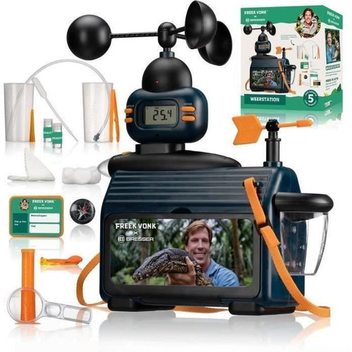 Stazione meteorologica da esterno - FREEK VONK x BRESSER: misura temperatura, pioggia e vento con schermo LCD