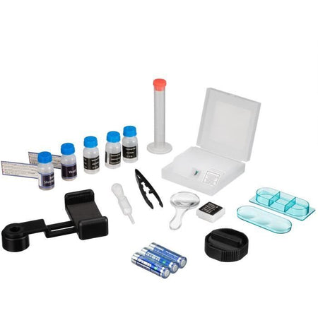 Microscopio 40x-640x - BRESSER JUNIOR - Illuminazione a LED - kit di sperimentazione - verde