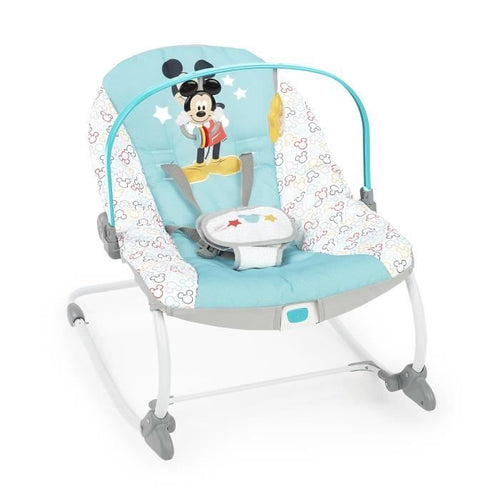 Transat Bright Stars Disney Baby Mickey - Evolutif - 2 Posizioni di inclinazione - 61 x 86 x 71 cm - Blue multicolore - Nascite
