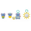 DISNEY BABY - STITCH - Set regalo nascita - 4 giocattoli per neonati, sonaglio, anello da dentizione, giocattoli multisensoriali