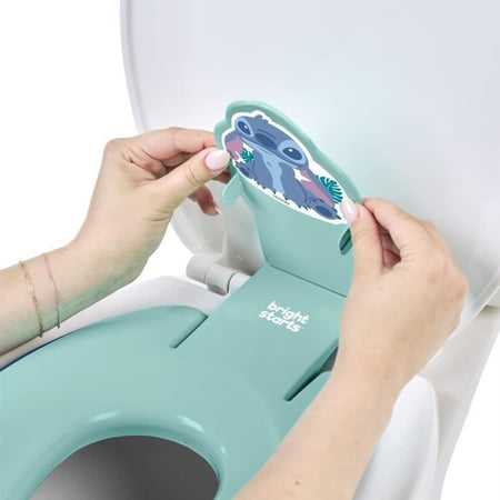 DISNEY BABY - STITCH - Riduttore universale adesivo per sedile WC per bambini, Installazione rapida