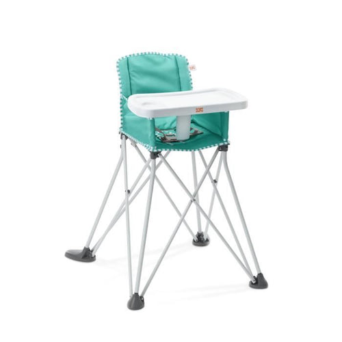 BRIGHT STARS Pop N Dine - Seggiolone per la pappa del bambino, pieghevole, portatile, da viaggio, leggero, facile da pulire, borsa per il trasporto inclusa