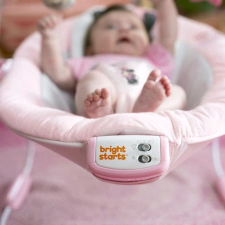 BRIGHT STARTS - Lettino vibrante Minnie Mouse Rosy Skies