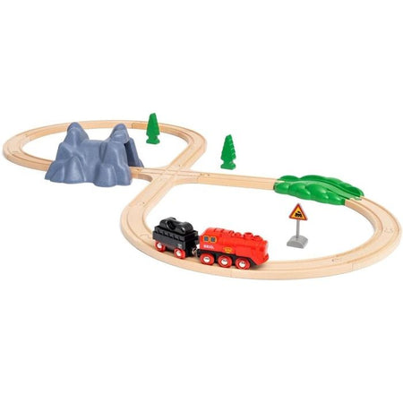 BRIO World - Circuito della locomotiva a vapore a batteria - 36017