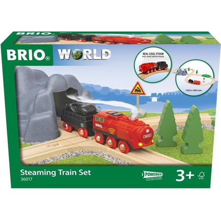 BRIO World - Circuito della locomotiva a vapore a batteria - 36017
