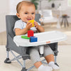 Seggiolino rialzato pieghevole compatto BRIGHT STARTS - Pop 'N Sit, tablet rimovibile, ultra compatto, borsa per il trasporto inclusa