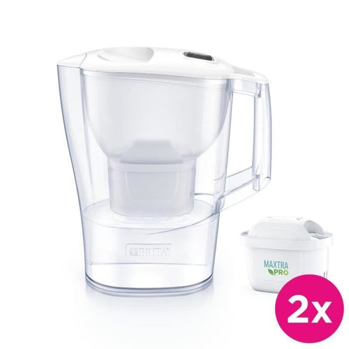 Caraffa filtrante BRITA Aluna Calendar 2 mesi MAXTRA PRO bianca - 2,4L