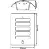 BRILLIANT Applique da esterno con rilevatore TODD - E27 - 1x60W - Colore antracite