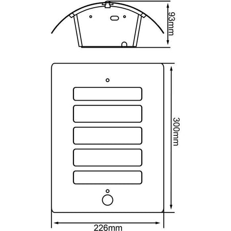 BRILLIANT Applique da esterno con rilevatore TODD - E27 - 1x60W - Colore antracite