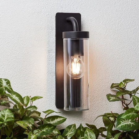 BRILLANTE Faretto esterno Aosta - E27 - 1x25W - Nero satinato