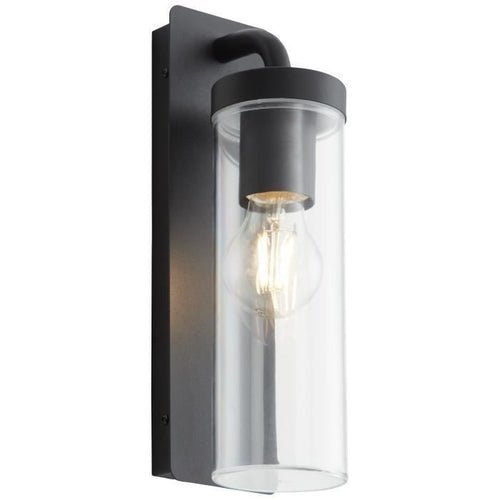 BRILLANTE Faretto esterno Aosta - E27 - 1x25W - Nero satinato