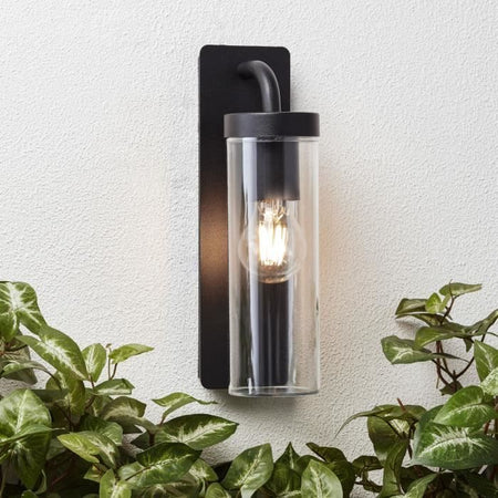 BRILLANTE Faretto esterno Aosta - E27 - 1x25W - Nero satinato