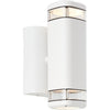 Jandy Outdoor Applique, White, Gu10 Max 2x18W, Bulb non incluso