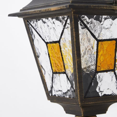 Janel Outdoor Terminal, Dore Black, E27 Max 60W, Bulb non incluso