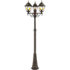 Lampada esterna Janel, Dore Black, E27 Max 3x60W, Bulb non incluso