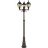 Lampada esterna Janel, Dore Black, E27 Max 3x60W, Bulb non incluso