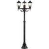 Carleen Outdoor Lamp 3L, nero, E27 max 60w, lampadina non incluso