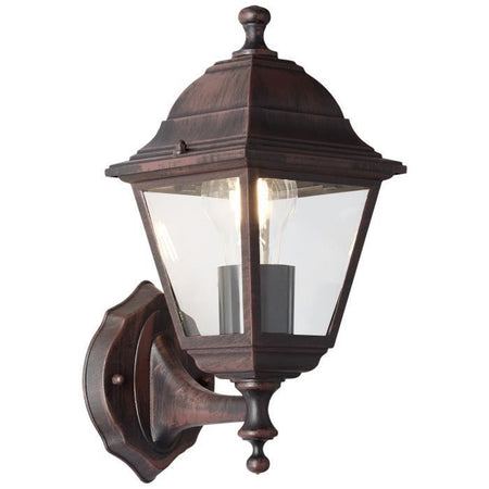 Lampada da parete esterna in aumento brillante Nissie Rust E27 1x60W