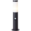 BRILLIANT - DODY Paletto da esterno - sensore incluso - colore nero - metallo/plastica E27 LED 1x10W