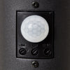 BRILLIANT - DODY Paletto da esterno - sensore incluso - colore nero - metallo/plastica E27 LED 1x10W
