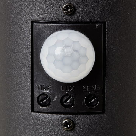BRILLIANT - DODY Paletto da esterno - sensore incluso - colore nero - metallo/plastica E27 LED 1x10W