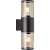 Sergioro Applique per esterni 2L, Depoli Black, 2x27 20W, lampadina non incluso